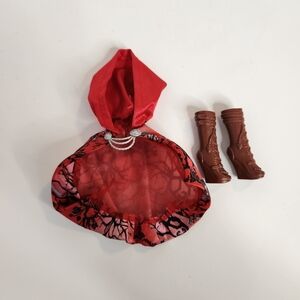 Ever After High Doll Cerise Hood 1st Chapter Brown Boots Cape Replacement Parts